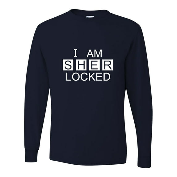 Adult I Am Sherlocked Long Sleeve T-Shirt