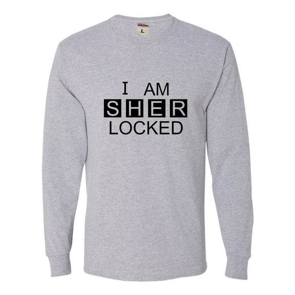 Adult I Am Sherlocked Long Sleeve T-Shirt