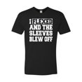 thumbnail image 1 of Adult I Flexed And The Sleeves Blew Off Funny Gym Workout Deluxe T-Shirt, 1 of 1