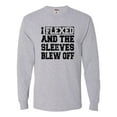 thumbnail image 1 of Adult I Flexed And The Sleeves Blew Off Funny Gym Workout Long Sleeve T-Shirt, 1 of 1