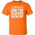 thumbnail image 1 of Adult I Flexed And The Sleeves Blew Off Funny Gym Workout T-Shirt, 1 of 1