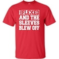 thumbnail image 1 of Youth I Flexed And The Sleeves Blew Off Funny Gym Workout T-Shirt, 1 of 1