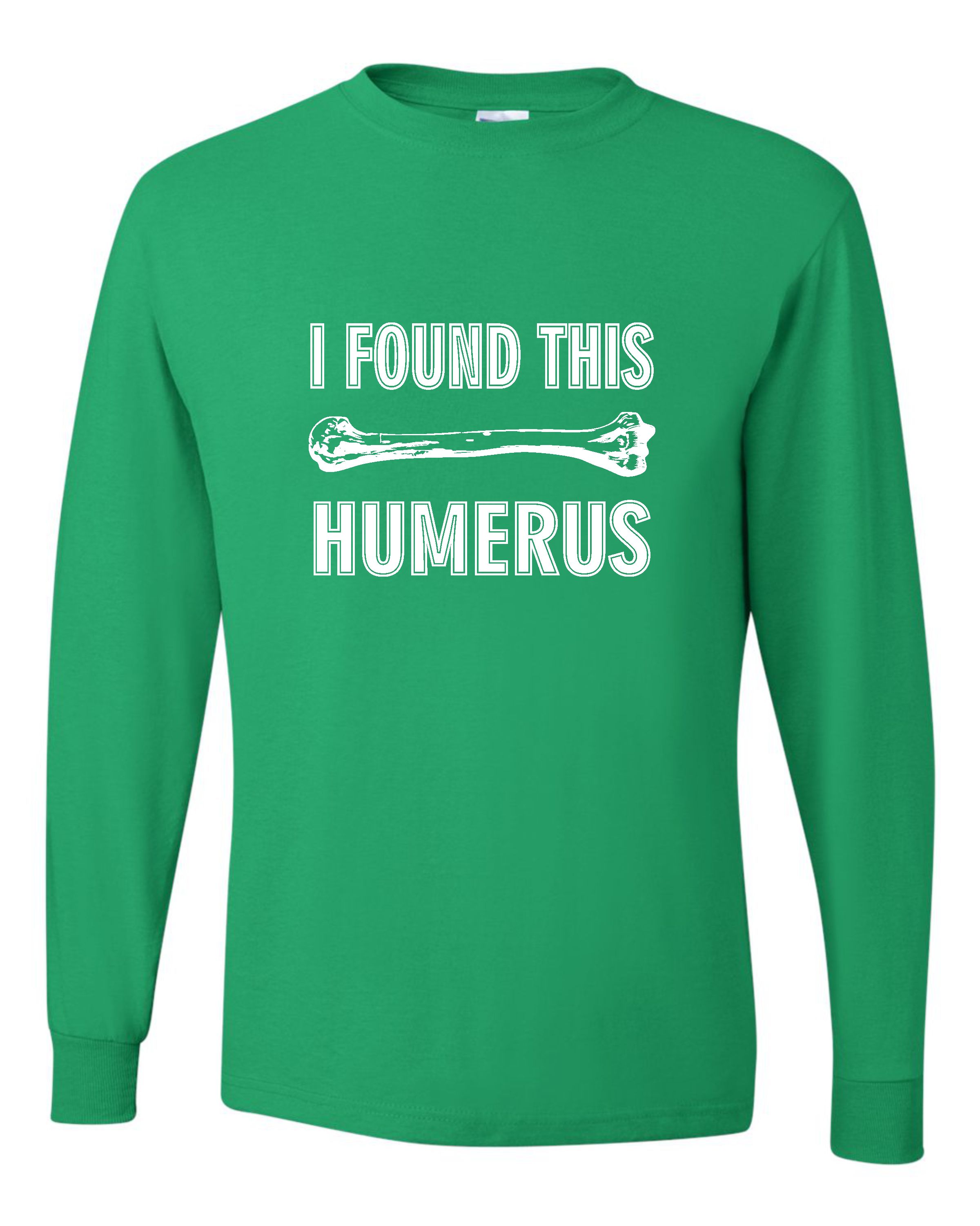 Adult Humor T-Shirt "I Found This Humerus" - Navy Blue, XX-Large (Doctor Nurse Medical Joke)