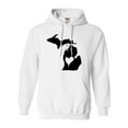 thumbnail image 1 of Adult I Love Michigan I Heart Michigan Sweatshirt Hoodie, 1 of 1