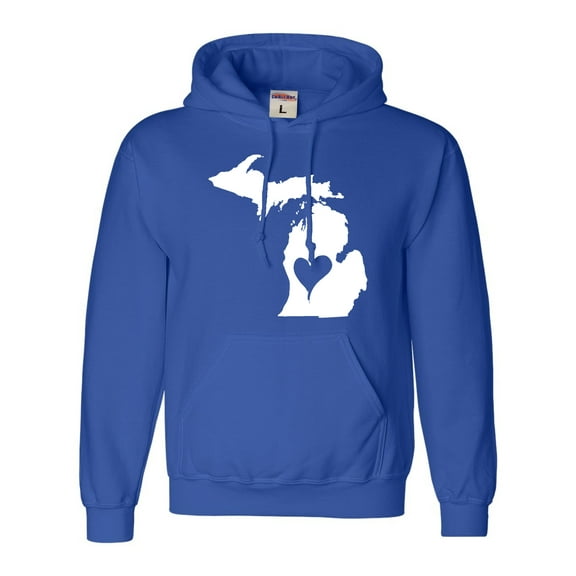Adult I Love Michigan I Heart Michigan Sweatshirt Hoodie