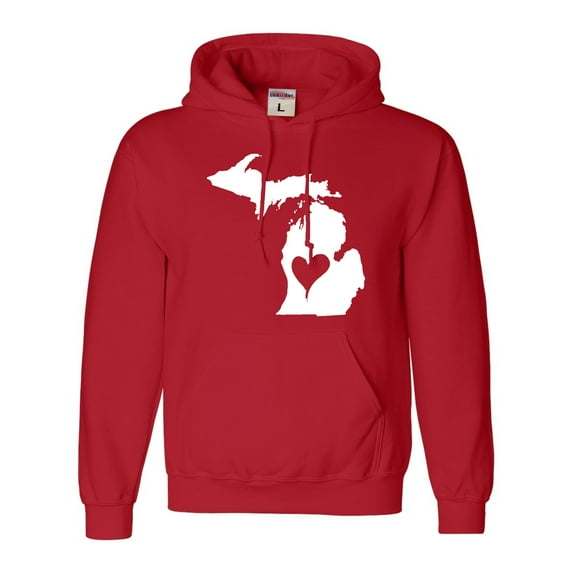 Adult I Love Michigan I Heart Michigan Sweatshirt Hoodie