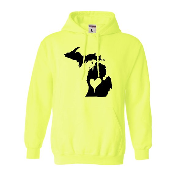 Adult I Love Michigan I Heart Michigan Sweatshirt Hoodie