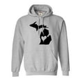 thumbnail image 1 of Adult I Love Michigan I Heart Michigan Sweatshirt Hoodie, 1 of 1