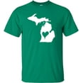 thumbnail image 1 of Adult I Love Michigan I Heart Michigan T-Shirt, 1 of 1