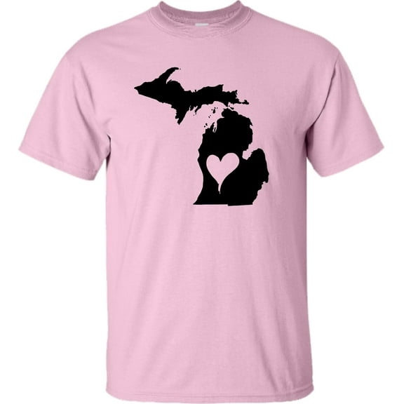 Adult I Love Michigan I Heart Michigan T-Shirt