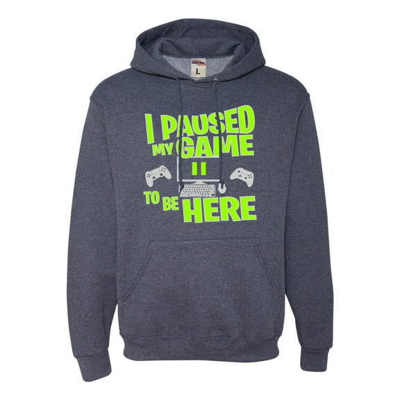 Adult I Paused My Game To Be Here Funny Gaming Sweatshirt Hoodie