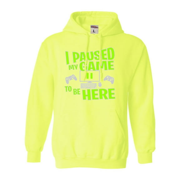 Adult I Paused My Game To Be Here Funny Gaming Sweatshirt Hoodie