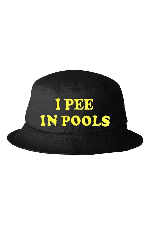 Adult I Pee In Pools Embroidered Bucket Cap Dad Hat