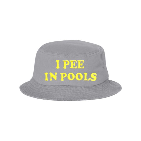 Adult I Pee In Pools Embroidered Bucket Cap Dad Hat