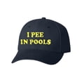 thumbnail image 1 of Adult I Pee In Pools Embroidered Dad Hat Structured Cap, 1 of 1