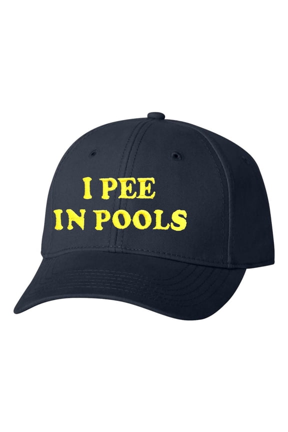 Adult I Pee In Pools Embroidered Dad Hat Structured Cap