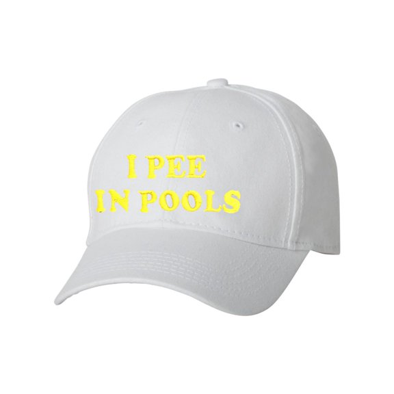 Adult I Pee In Pools Embroidered Dad Hat Structured Cap
