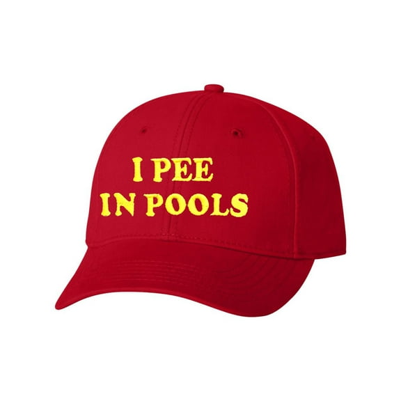 Adult I Pee In Pools Embroidered Dad Hat Structured Cap