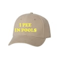 thumbnail image 1 of Adult I Pee In Pools Embroidered Dad Hat Structured Cap, 1 of 1