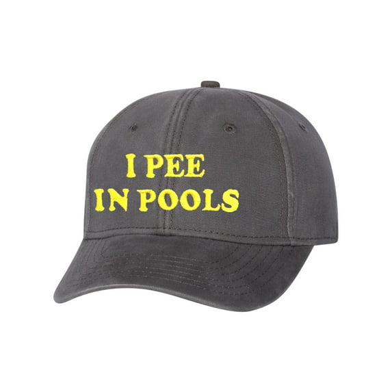 Adult I Pee In Pools Embroidered Dad Hat Structured Cap