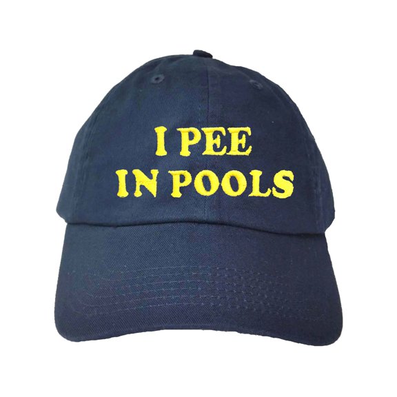 Adult I Pee In Pools Embroidered Dad Hat