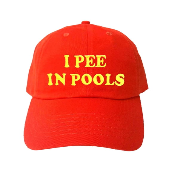 Adult I Pee In Pools Embroidered Dad Hat