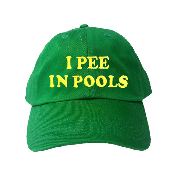 Adult I Pee In Pools Embroidered Dad Hat