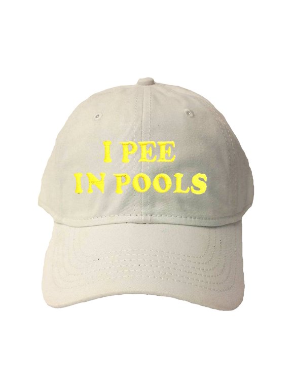 Adult I Pee In Pools Embroidered Deluxe Dad Hat