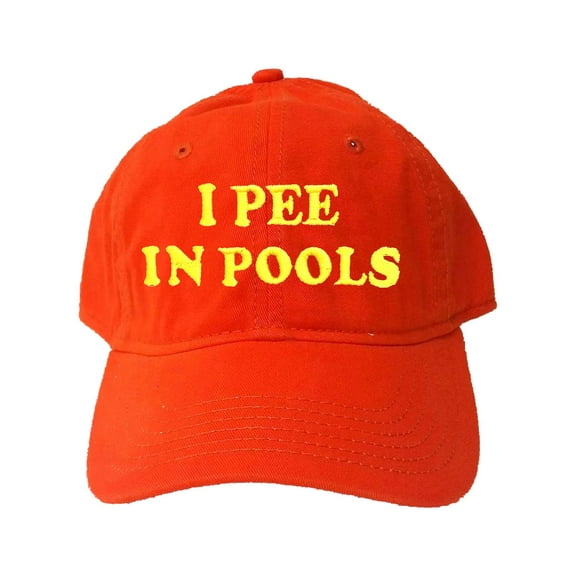 Adult I Pee In Pools Embroidered Deluxe Dad Hat