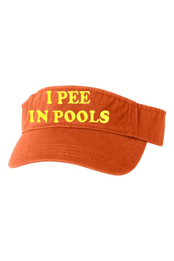 Adult I Pee In Pools Embroidered Visor Dad Hat