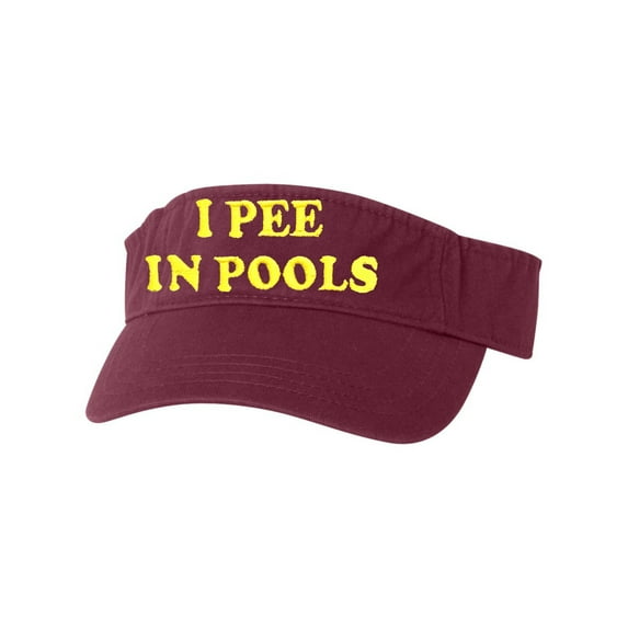 Adult I Pee In Pools Embroidered Visor Dad Hat