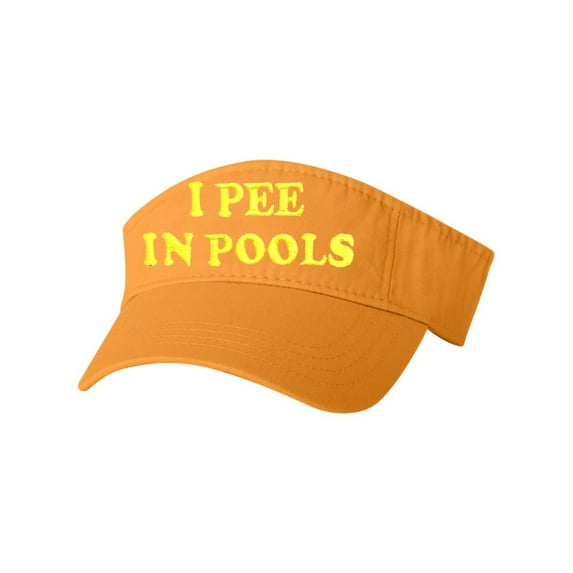 Adult I Pee In Pools Embroidered Visor Dad Hat