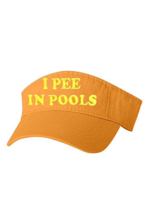 Adult I Pee In Pools Embroidered Visor Dad Hat