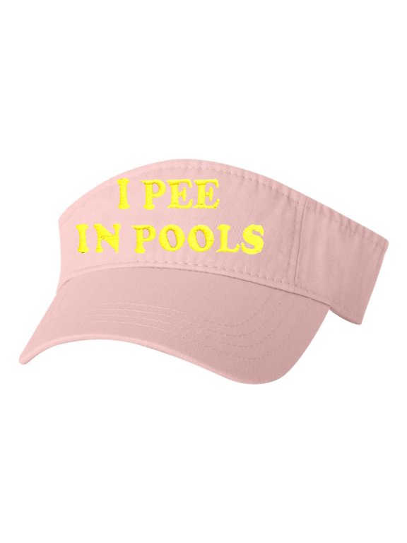 Adult I Pee In Pools Embroidered Visor Dad Hat