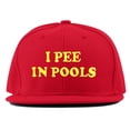 thumbnail image 1 of Adult I Pee In Pools Flat Bill Snapback Cap, 1 of 1
