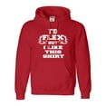 thumbnail image 1 of Adult I'd Flex But I Like This Shirt Funny Sweatshirt Hoodie, 1 of 1