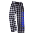 thumbnail image 1 of Adult Ice Hockey Black and White Flannel Pants (Royal, Adult X-Large), 1 of 2