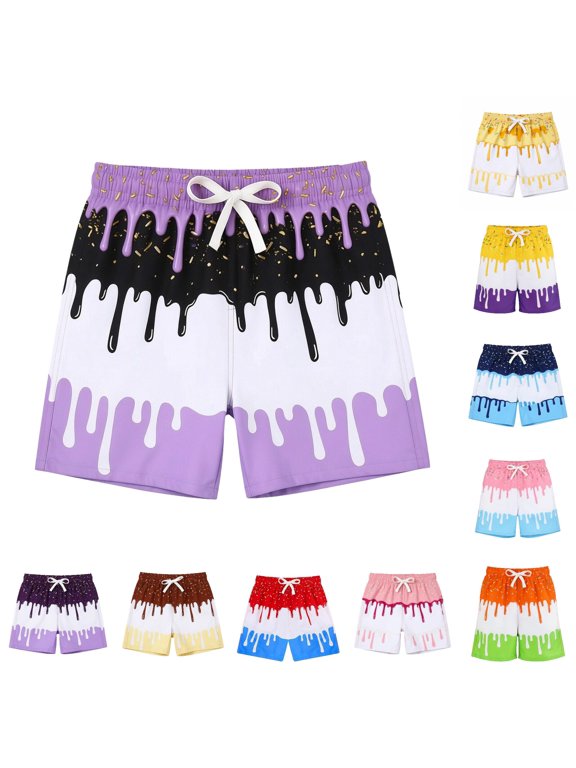 Adult Ice Print Performance Shorts, Lightweight Summer Bottoms, Everyday Sports Activities, Training Wear