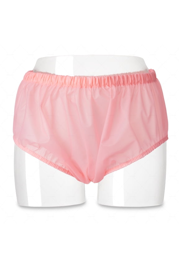 Adult Incontinence Pull-on Plastic Pants PVC Pants,1Pack Waterproof Underwear,Washable Diaper Cover for Incontinence