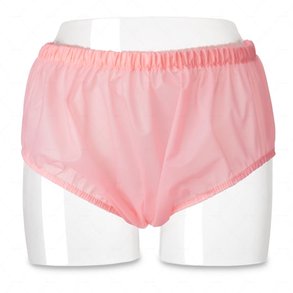 Adult Incontinence Pull-on Plastic Pants PVC Pants,1Pack Waterproof Underwear,Washable Diaper Cover for Incontinence