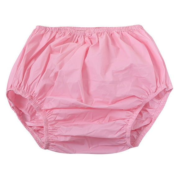 Adult Incontinences Plastic Pants Water Resistant Reusable Diaper Covers Leakproof Underpant Pull On Underwear Briefs