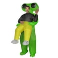 thumbnail image 1 of Adult Inflatable Alien Carrying Human Costume, One Size Fits 4.9–6.2Ft with Fan, 1 of 4