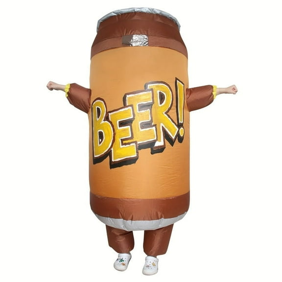 Adult Inflatable Beer Can Costume - Suitable for Carnivals Parties And Theme Events Fun Inflatable Outfit for Celebrations