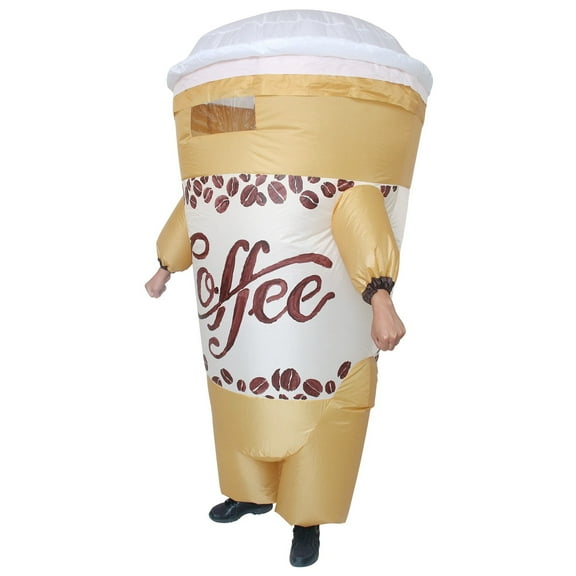 Adult Inflatable Coffee Can Costume - Suitable for Carnivals Parties And Theme Events Fun Inflatable Outfit for Celebrations
