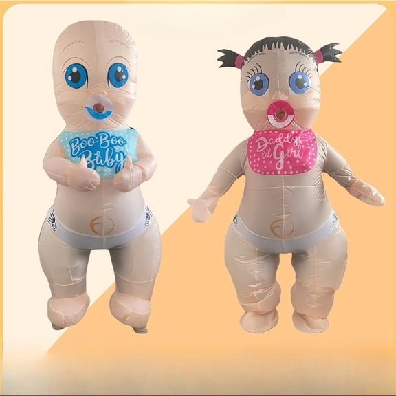 Adult Inflatable Cosplay Costume Party Funny Fancy Dress Halloween Party Dress Up,Height 59"–74.8",A Pair