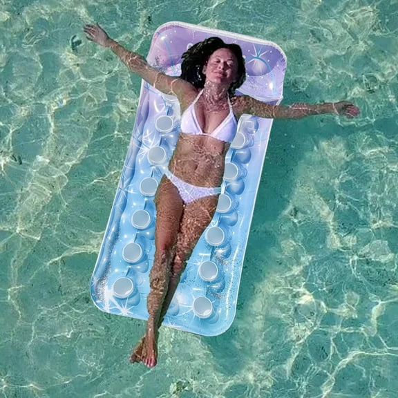 Water Floating Inflatable Floating Bed and Chair for Adults Thickened Swimming Chair and Board for Pool Relaxation