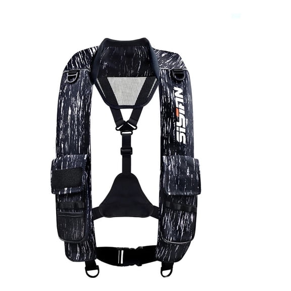 Adult Inflatable Life Jacket for Water Sports and Boating, Portable High Buoyancy Fishing Vest