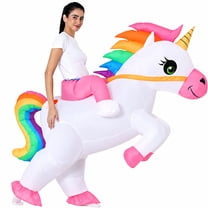 Inflatable Unicorn Costume for Adults, Funny Ride On Blow Up Costume ...