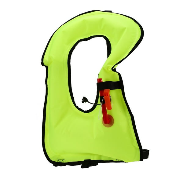 Adult Inflatable Snorkel Vest Life Jacket Safety Floatation Device