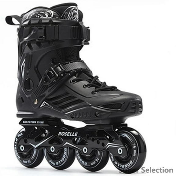 Adult Inline Skates 4-Wheel For Men & Women, Fitness Recreational Roller Skates With PU Wheels & ABEC-5 Bearings, Lace-Up Support, EU 35-46, For Beginners & Intermediate